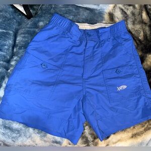 AFTCO Blue Kids Cargo Swim Shorts